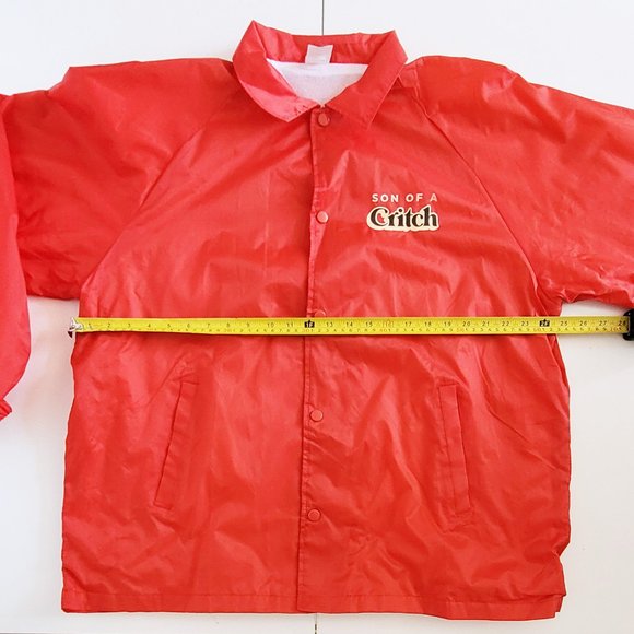 CBC Gem Show Son of a Critch Red Nylon Jacket - Size XL - Picture 6 of 7